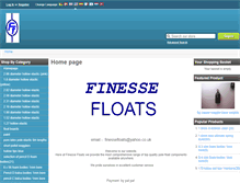 Tablet Screenshot of finessefloats.com